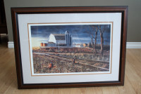 Jim Hansel At the Crossing Signed Numbered Print 31.25" x 23"