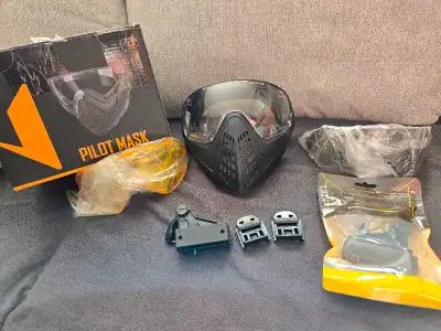 Adjustable face mask. Come with 3 lens (Gray, Clear & Yellow) Lens can be replaced according to diff...