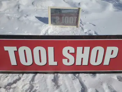 double sided store signs 8'x2', View more