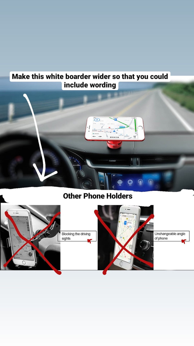 Magnetic Car Phone Holder Mount. Cue CatStyle Cell Phone Holder in Cell Phone Accessories in Oakville / Halton Region - Image 4