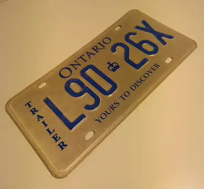 Licence Plate for Trailer (Crafting, Woodworking or Collecting), View more