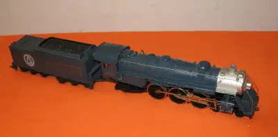 HO Scale Model Railroad Trains Cars Buildings Etc. - All as shown - -- Shown: Rare 4-6-2- Steam Moun...