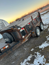2014 Henson 5 ton dump trailer 