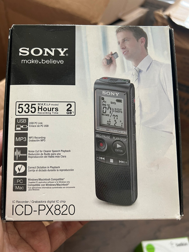 Sony ICD-PX820 Voice Recorder in General Electronics in Oakville / Halton Region