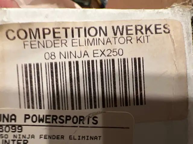 Kawasaki Ninja 250r Fender Eliminator Competition Werkes 1K252 in Other in Barrie - Image 11