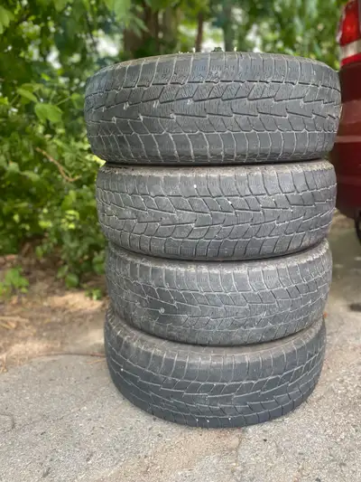 Tires for sale!! 205/65R16, used for it but not anymore, they’re just sitting in the trunk asking $4...