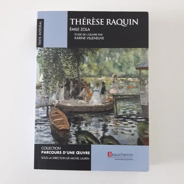 NEW BOOK ÉCOLE+UNIVERSITY THÉRÈSE RAGUIN 326 PA ÉMILE ZOLA $5.00