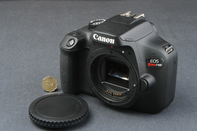 Canon EOS Rebel T100 / 4000D WIFi DSLR camera body, as NEW in Cameras & Camcorders in City of Toronto - Image 3