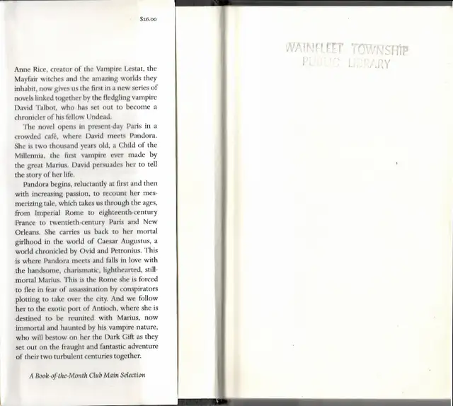 Anne Rice:  "Pandora" a novel in Fiction in St. Catharines - Image 4