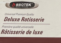 BBQTEK - UNIVERSAL PREMIUM QUALITY DELUX ROTISSERIE 