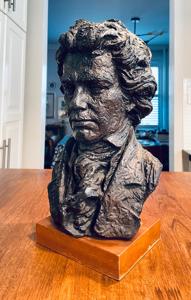 Vintage 1961 Austin Productions Beethoven Head Bust Sculpture St in Arts & Collectibles in Markham / York Region