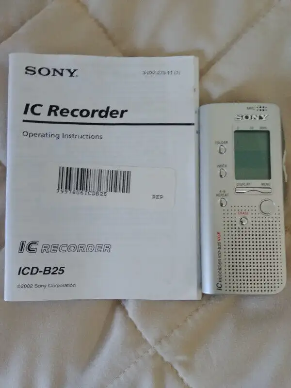 Mini portable SONY IC recorder.Made in Japan. in Cameras & Camcorders in City of Toronto - Image 5