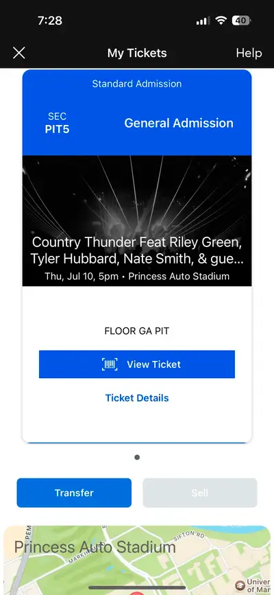 Country Thunder Ticket - Pit, View more