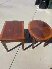 Matching wood coffee tables