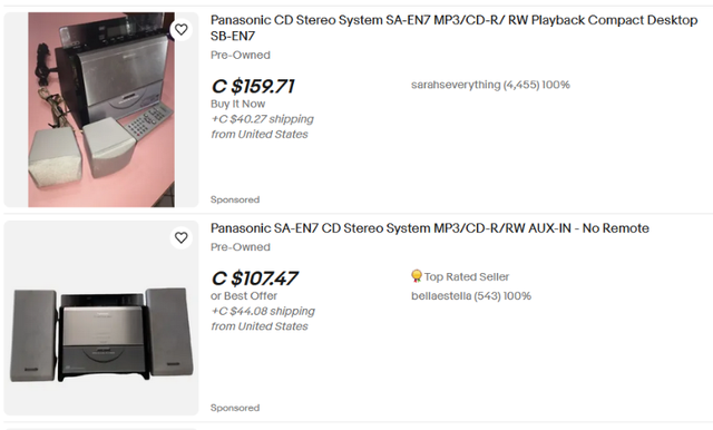 Panasonic CD Stereo System SA-EN7 in Arts & Collectibles in St. Albert - Image 5