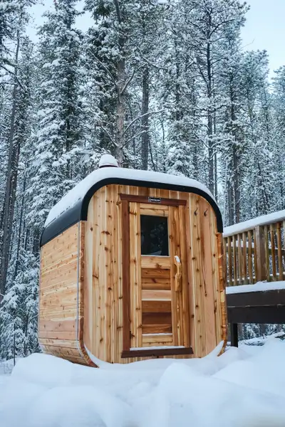 Handcrafted Cedar Barrel Saunas – DIY Kits or Assembled Copperwood Sauna is based in Edmonton, Alber...