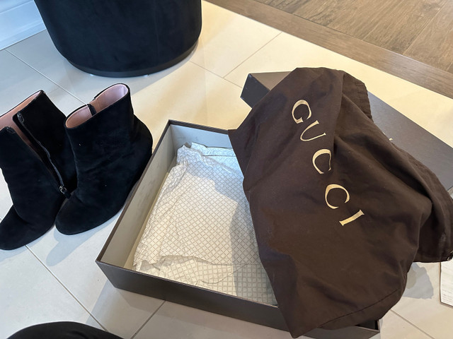 Gucci women’s suede booties - size 37 used in Women's - Shoes in Kitchener / Waterloo - Image 2