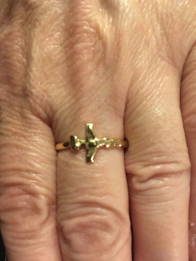 Crucifix Gold Ring in Jewellery & Watches in Saint John