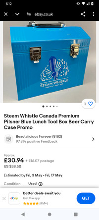 Steam Whistle lunch/tool box 