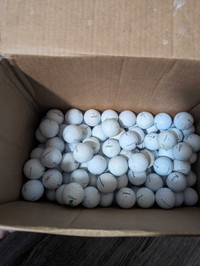 Box of golf balls 
