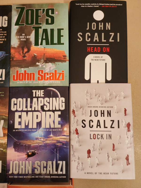 11 Novels by John Scalzi 8 Hardcover 3 Softcover in Fiction in Edmonton - Image 4