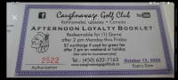 GOLF caughnawaga loyalty coupons 