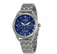 Citizen Eco-Drive Ladies Multifunction Crystal Accent Watch