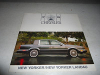 1988 CHRYSLER NEW YORKER DEALER SALES BROCHURE.