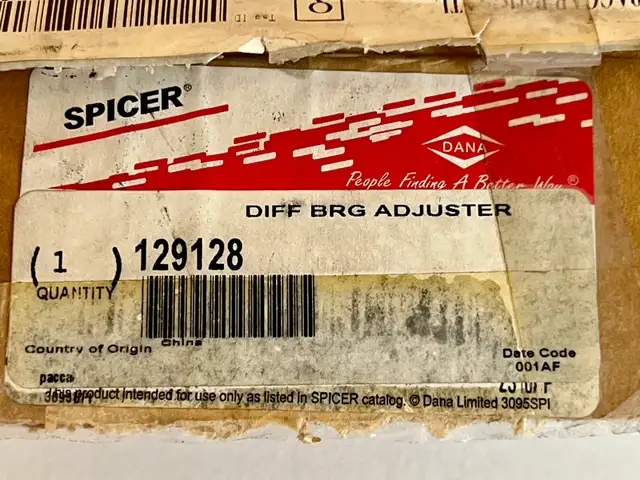 *NEW* SPICER Diff Brg Adjuster Part #: 129128  in Other in Belleville - Image 7