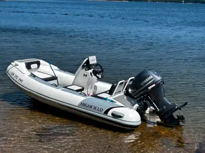 Like new Highfield 360 Sport, extremely low hours, only used on 55' Grand BanksYacht as a tender, 2...