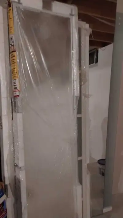 The white metal frame costs 45( the original price is over 150), 2 mirrored pannels drill or Phillip...