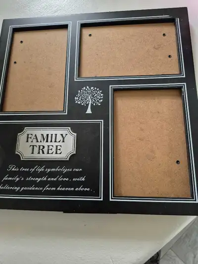 Display your cherished family photos in this used family tree picture frame, designed to hold multip...