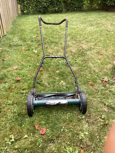 Yardworks push reel lawn mower, View more