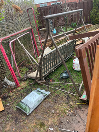 Patio swing in decent shape for free