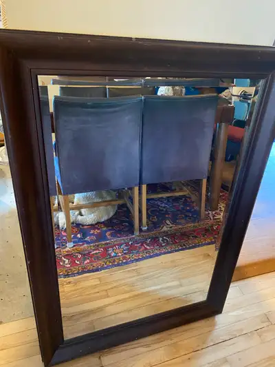 Large Wood Framed Mirror, View more