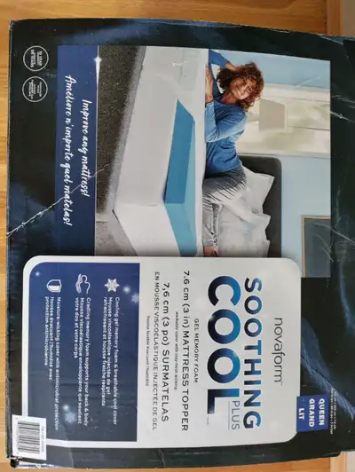 Novaform Soothing Cool Plus Gel Memory foam mattress topper sale, View more