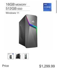 Brand new Asus Desktop i7 11700 512GB  SSD 16GB  RAM