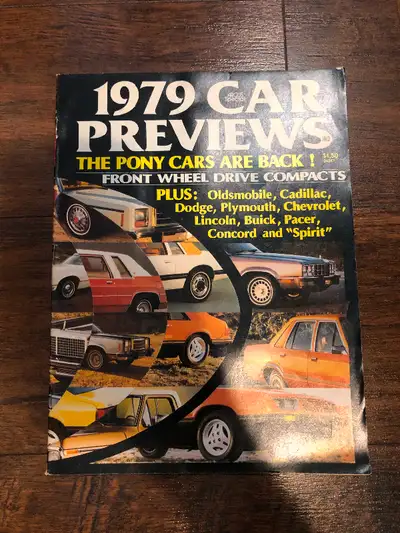 SEE PICS - Rare Automotive Magazine 1979 Car Previews, View more