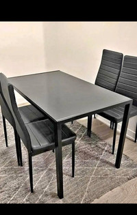 Black dinning set available 