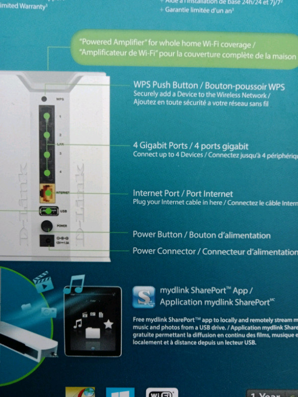 D-Link Wireless AC750 Dual Band Gigabit Router in Networking in Oshawa / Durham Region - Image 3