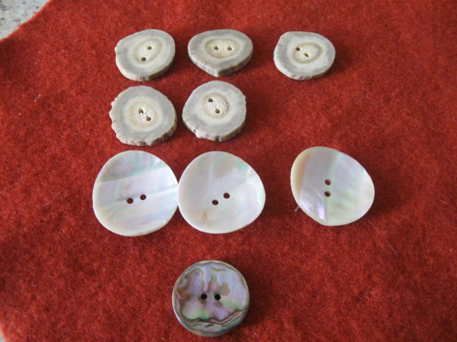Abalone and Elk Bone Buttons in Other in Kelowna