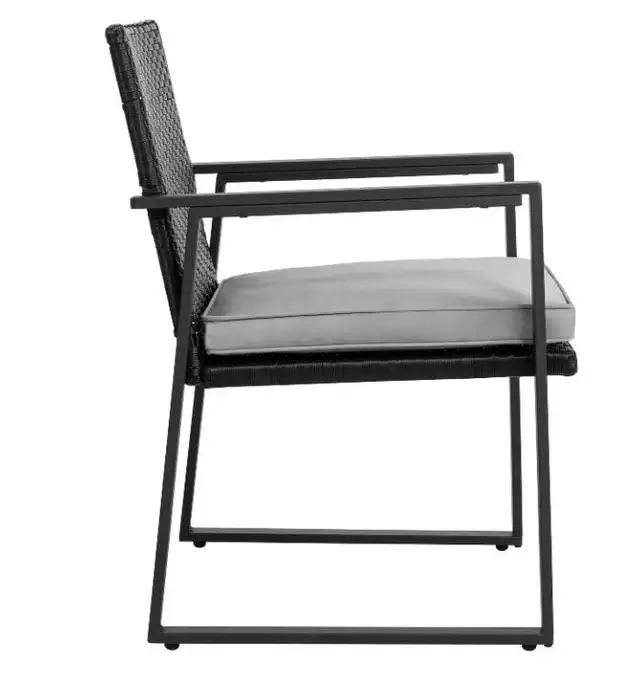 3-Piece Wicker Patio Bistro Set – Outdoor Chairs & Glass Table in Patio & Garden Furniture in Cambridge - Image 4