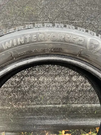 Used snow tires. set of 4. Tires only, no rims.