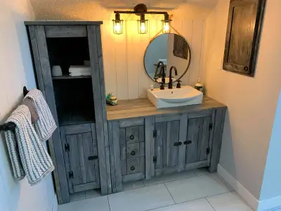 Reclaimed Wood Bathroom Cabinets and Furniture - $600 and up, View more
