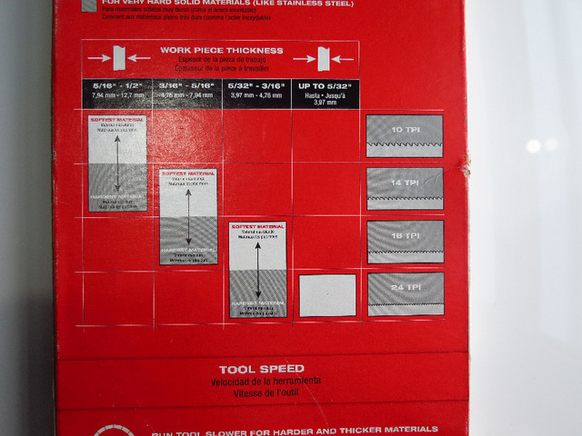 18 TPI Compact Portable Band Saw Blade 3PK Only $22 in Power Tools in St. Catharines - Image 4