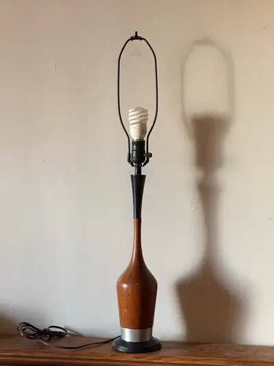 Lampe de teck mid century , View more