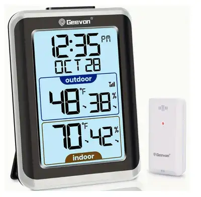 GEEVON Wireless Digital Thermometer & Hygrometer, View more