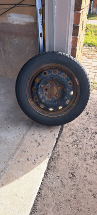 Winter tire on steel rims - set of 4