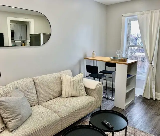 Furnished 1 bedroom apartment 