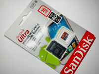 SANDISK-MEMORY CARD-ADAPTER+MICRO SD CARD-16GB (NEUF/NEW) (C020)